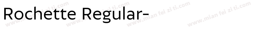 Rochette Regular字体转换